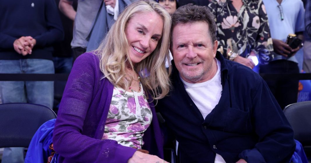 Michael J. Fox Makes Rare Appearance With Wife at Game 4 of NBA Finals