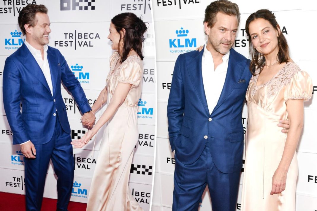 Joshua Jackson gushes over ‘precious’ relationship with Katie Holmes as they hold hands on red carpet