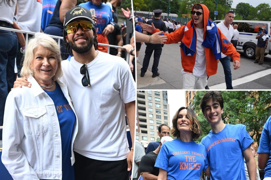 All the celebs at the Knicks Parade: Timothée Chalamet, Mariska Hargitay , more
