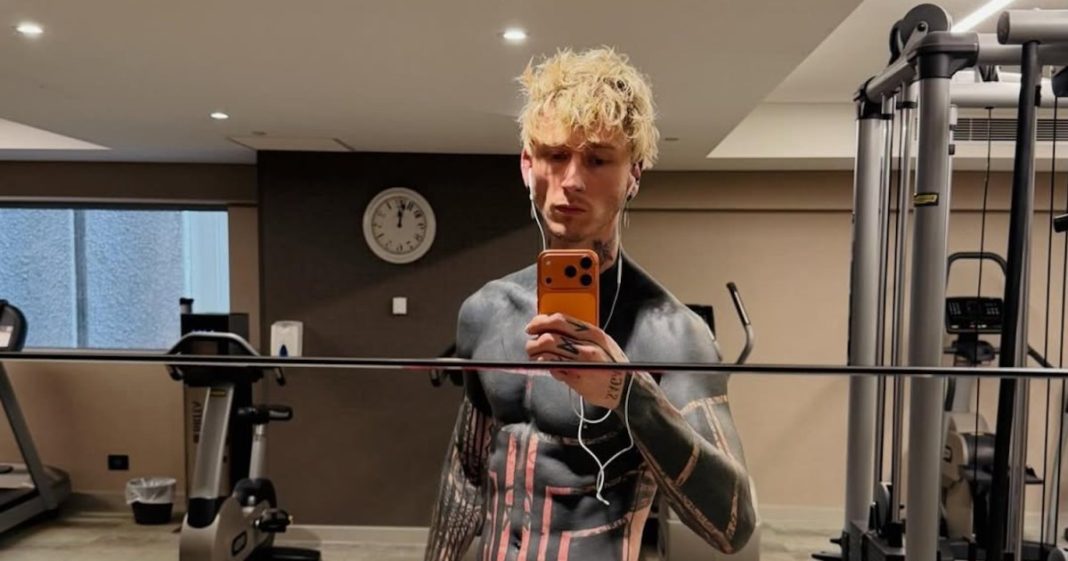 MGK Reveals His Skin Turned 'Yellow' After Rushing Blackout Tattoo Process