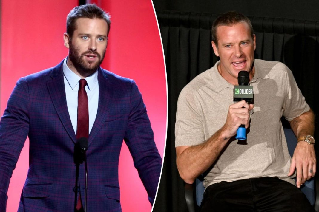 Armie Hammer compares his Hollywood exile to being crucified: ‘The nails are in my hands’